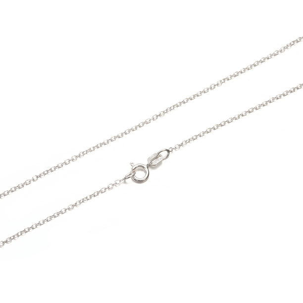 New Ladies Womens 16inch Sterling Silver Trace Chain 1.1mm Width Pendant Chain